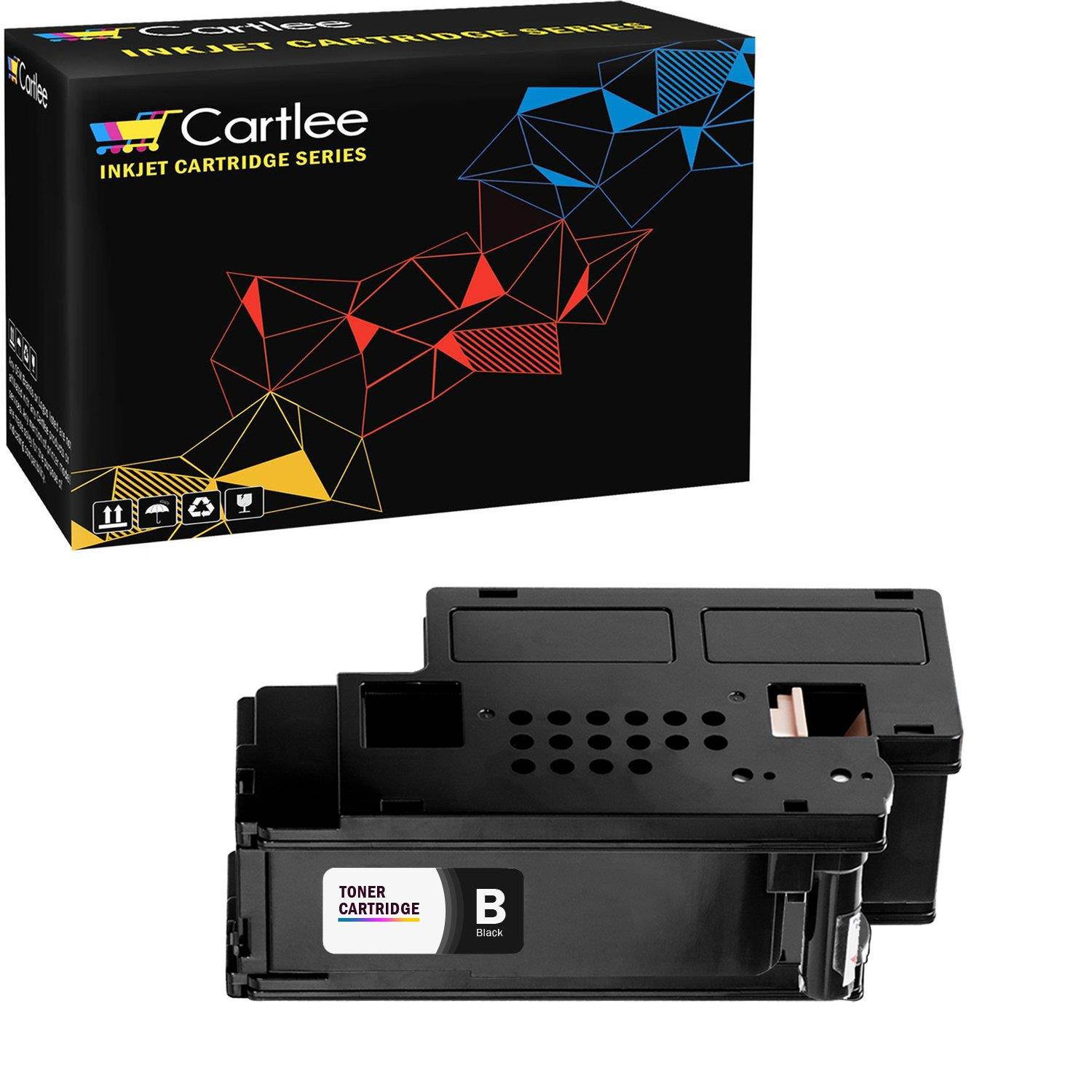 Cartlee Set of 5 Compatible High Yield Laser Toner Cartridges Replacement Ink for Dell E525DW E525W 525W 525 525DW DPV4T H3M8P Color Printers (2 Black, 1 Cyan, 1 Magenta, 1 Yellow)