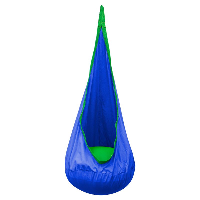 Sorbus Hammock Pod Kids Swing / Chair Nook - Blue