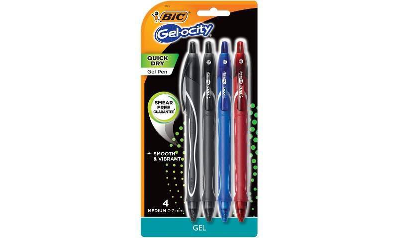 BiC 4pk Gel Pens Gelocity Quick Dry Business