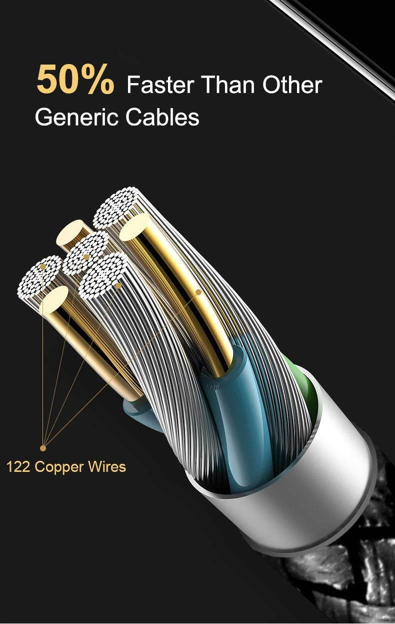 Lightning Cable with LED, iFlash 1 Foot Lightning Cable Fast Charging and Sync Charger for Apple iPhone Xs/XS Max/XR/X / 8/8 Plus / 7/7 Plus / 6S/6 Plus/SE/ 5S, iPad Pro Air Mini 2/3/4, iPod Touch 5/6