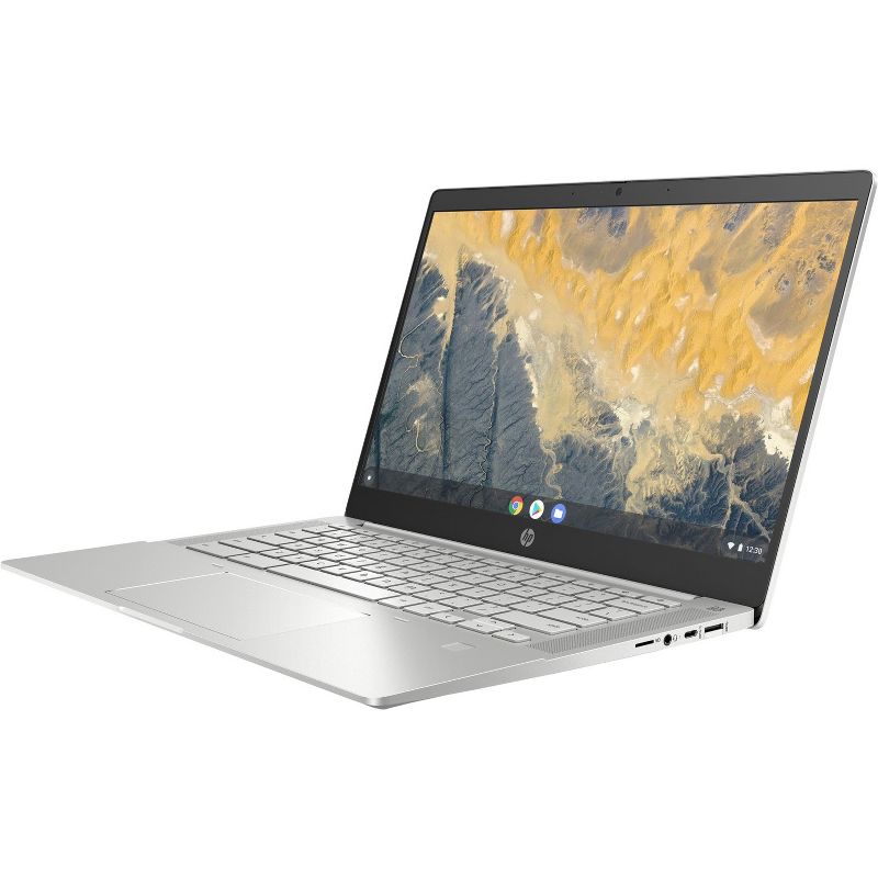 HP Pro c640 14 Inch Chromebook 1920 x 1080 IPS Touchscreen, Intel Core i7 i7-10610U 1.80 GHz, 16GB LPDDR4 128GB eMMC, UHD Graphics, Chrome OS, Pike Silver, 190G6UT#ABA