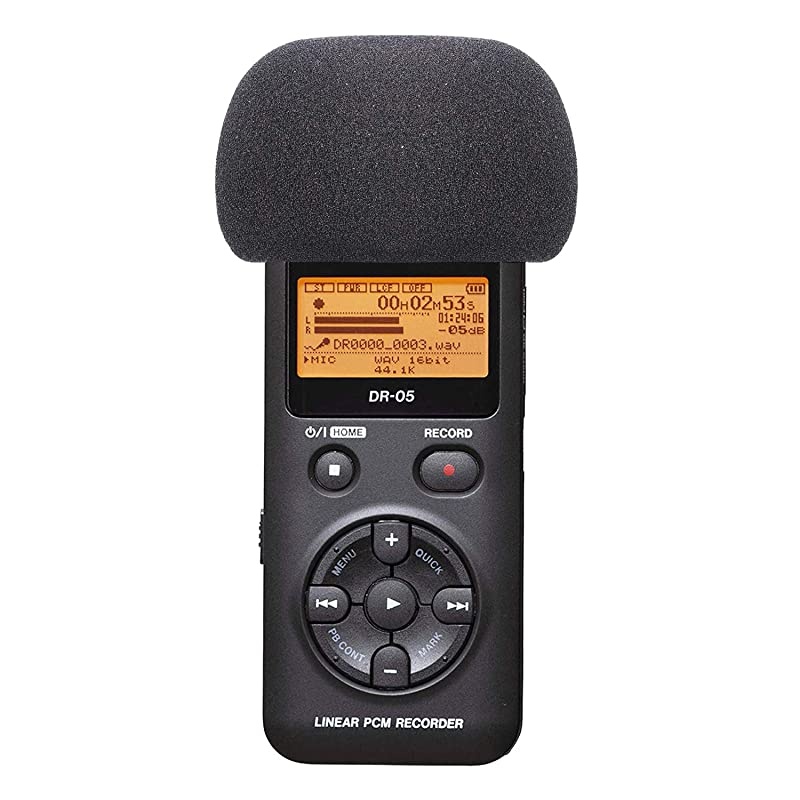 Windscreen Deadcat and Foam Cover for DR05X DR05 Mic Recorders Indoor Outdoor Microphone Wind Muff by