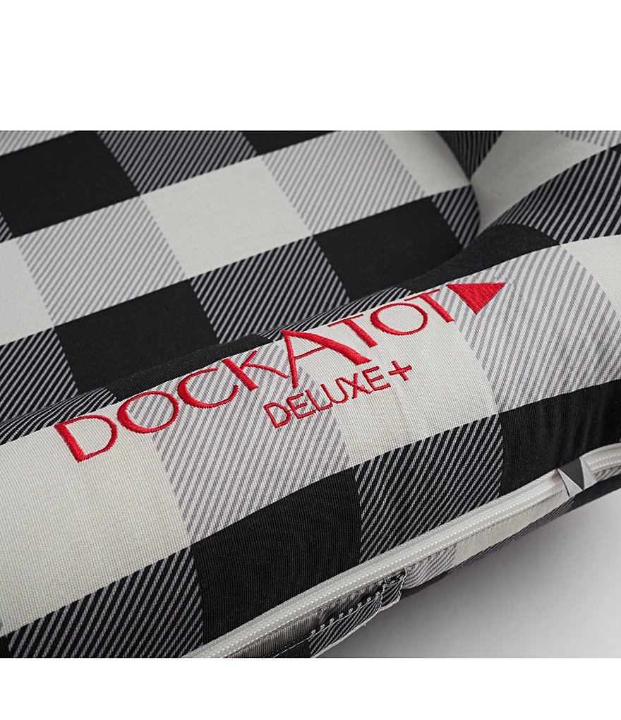 DockATot 0-8 Months Charcoal Buffalo Deluxe Dock Cover, Stage 1