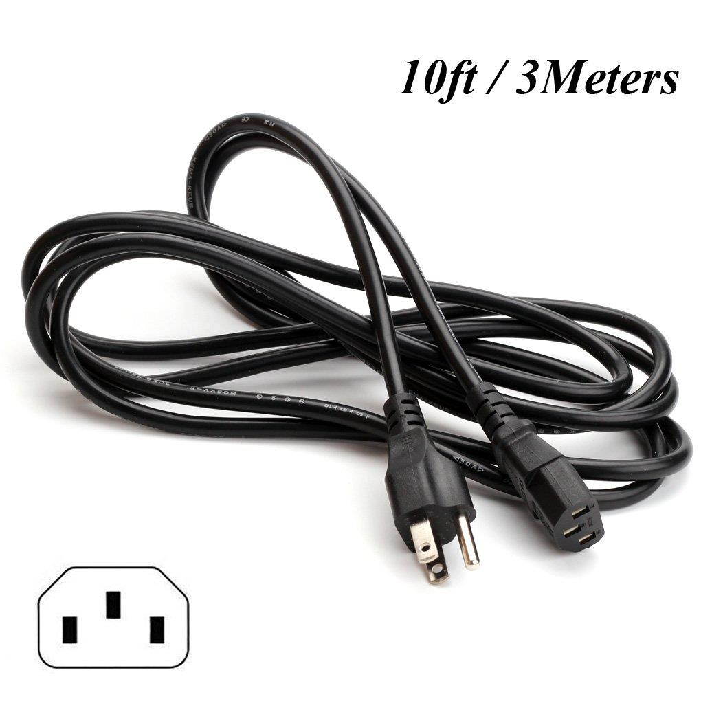 Antoble 10ft AC Power Cord Lead for ION Tailgater Active iPA30A IPA30ABK Heavy-Duty Wireless Sound System Mains Cable