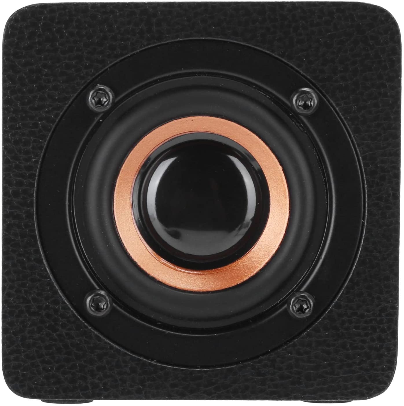 01 Wireless Wood Durable Bluetooth Speaker, Loudspeaker, 3W Lightweight for Bathroom Home(Black Skin Pattern)