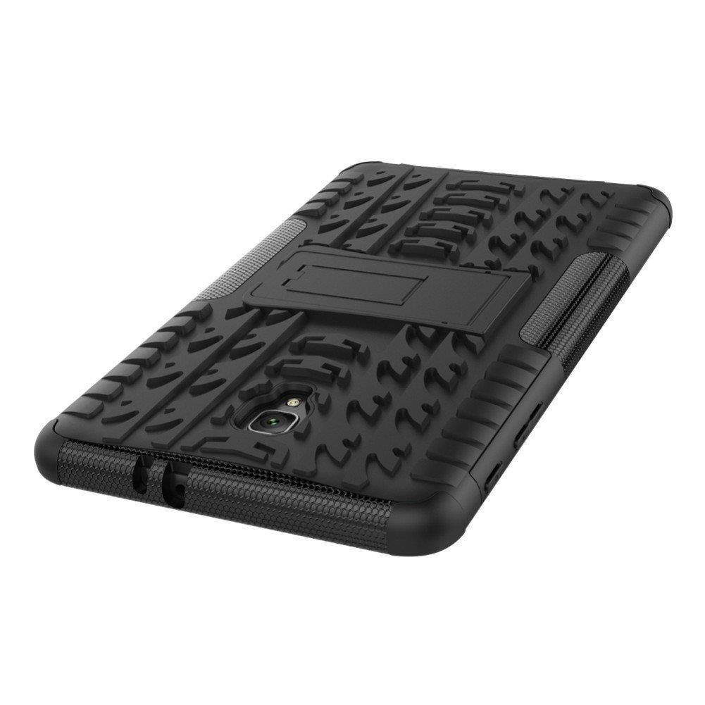 For Tab T380 Case, Hybrid Rugged Heavy Duty Hard Case Cover with Kickstand for Samsung Galaxy Tab A 8.0 2017 SM-T380/T385 / Tab A2 S 2017 (XW/Red)