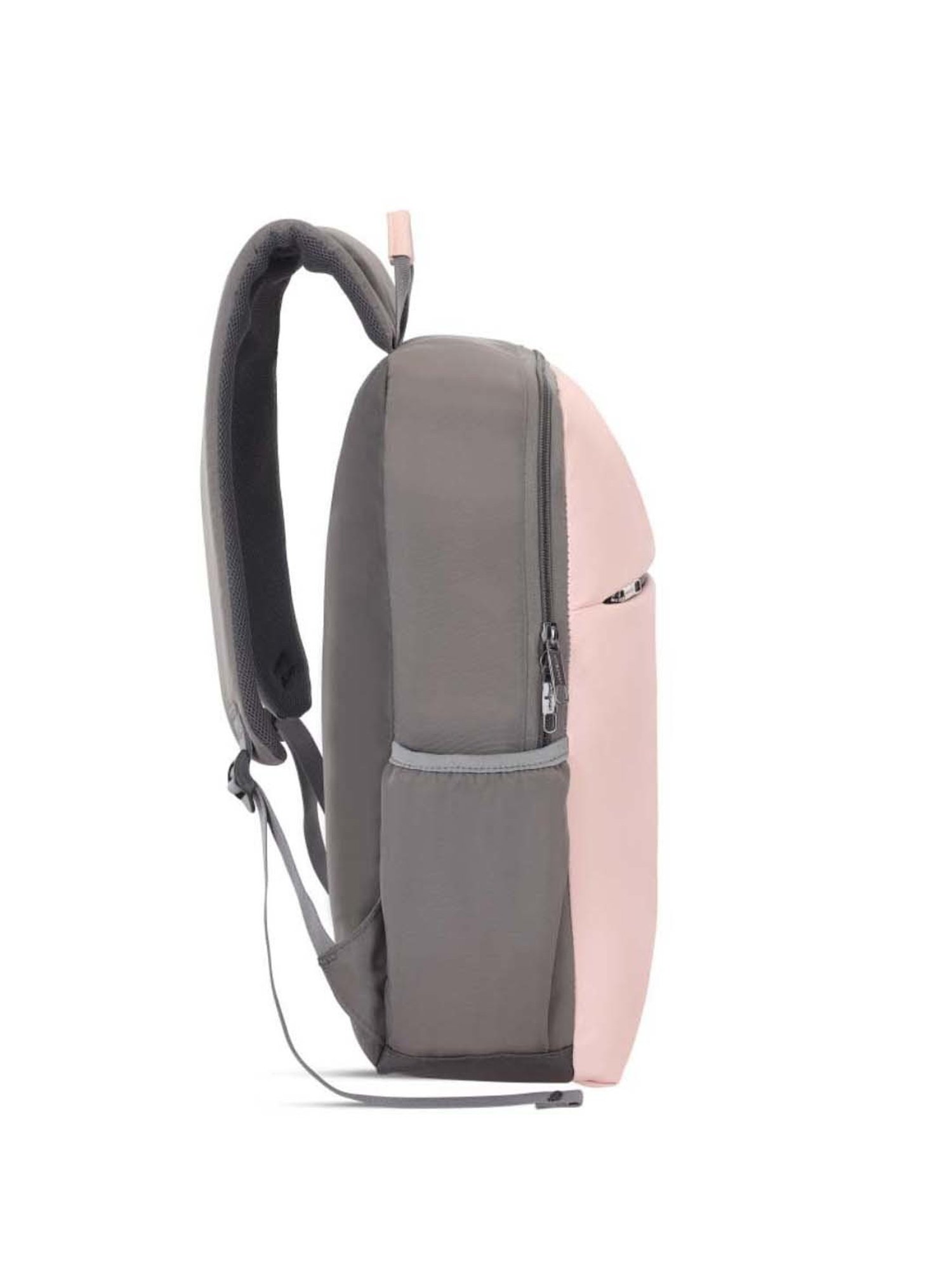 LAVIE SPORT Pink & Grey Solid Laptop Backpack