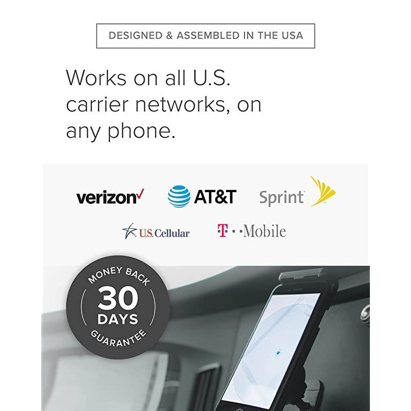 Drive Sleek OTR (470235) Truck Cell Phone Signal Booster | U.S. Company | All U.S. Carriers - Verizon, AT&T, T-Mobile, Sprint & More | FCC Approved