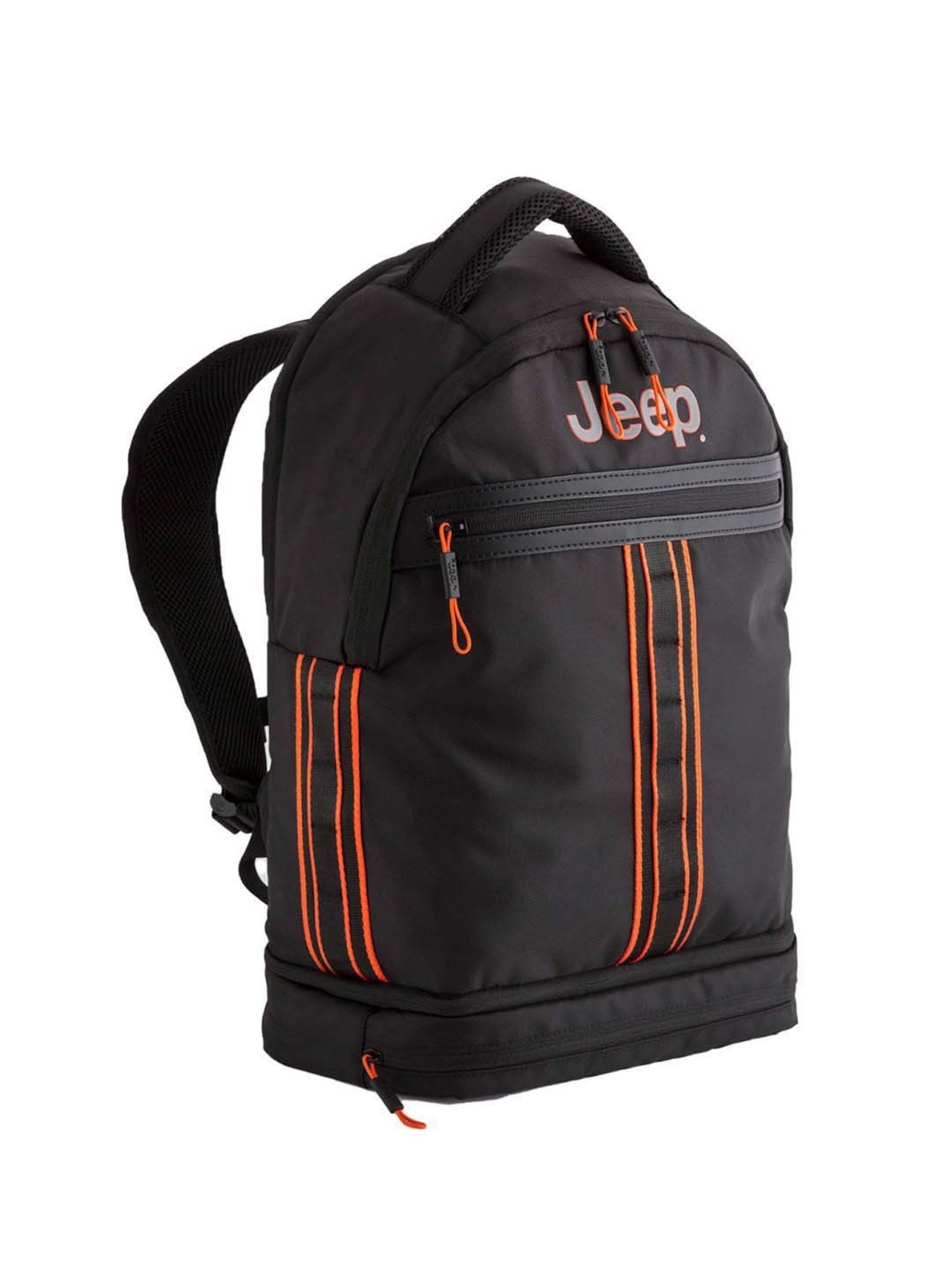 Carpisa Black Alfa Go Jeep Large Laptop Backpack