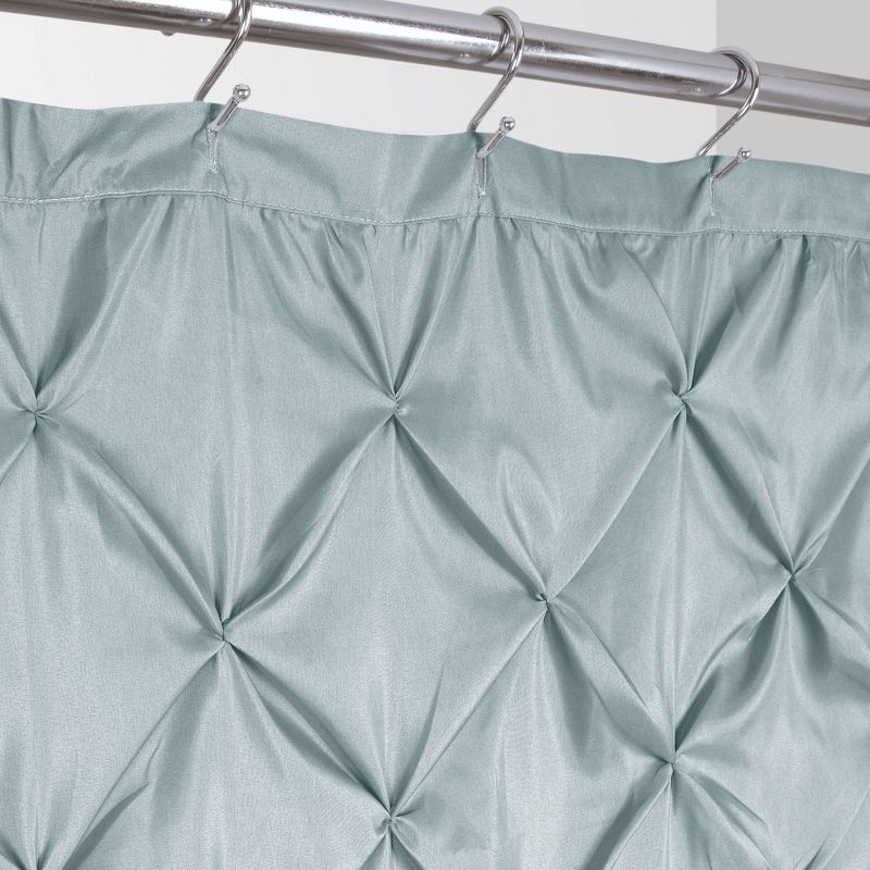 Ombre Pintuck Shower Curtain Gray - Allure Home Creations