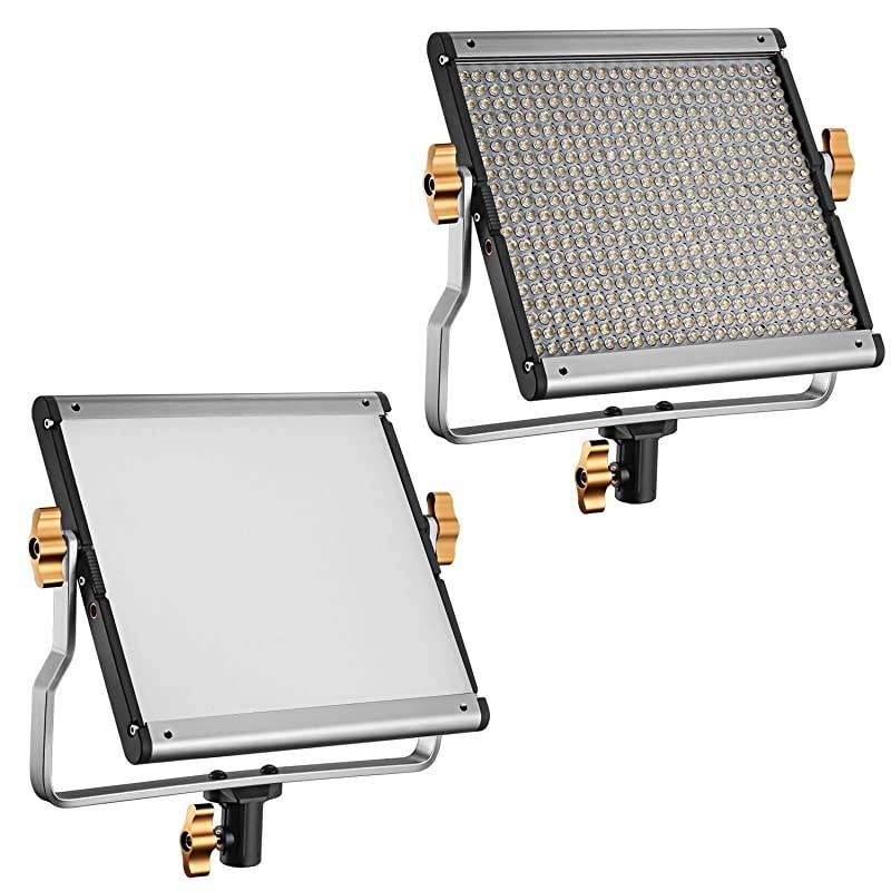 2Pack Dimmable Bicolor 480 LED Video Light and Stand Lighting Kit with Large Carrying Bag for Photo Studio Video Photography Durable Metal Frame 480 LED Beads32005600KCRI 96+