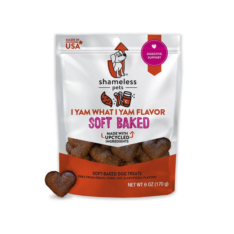 Shameless Pets I Yam What I Yam Flavor Soft Baked Chewy Dog Treats - 6oz