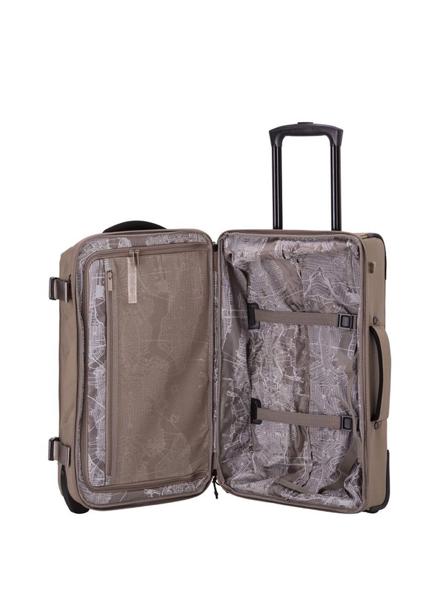 Carpisa Auckland Travel Mud Solid Soft Cabin Trolley Bag - 53 Cms