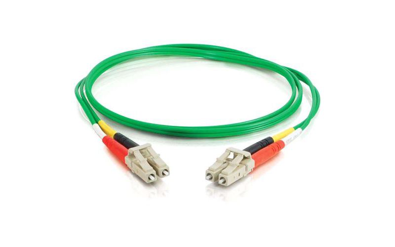 C2G 2m LC-LC 62.5/125 OM1 Duplex Multimode PVC Fiber Optic Cable - Green - LC Male - LC Male - 6.56ft - Green