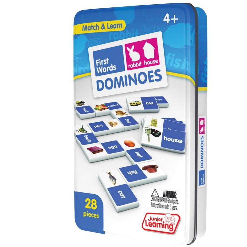 Junior Learning Rhyming & First Words Dominoes Game Set - 56 Dominoes