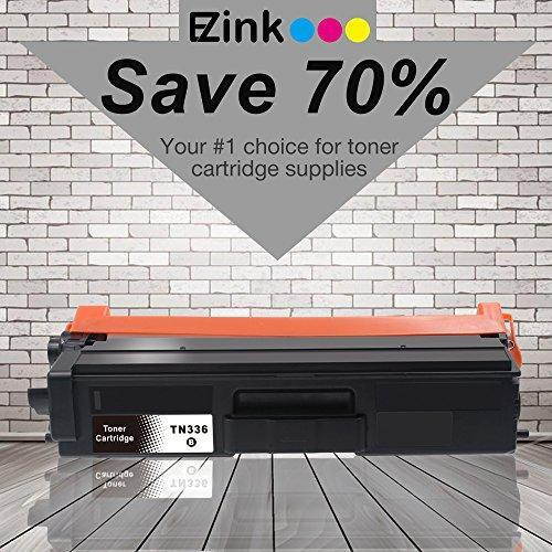 E-Z Ink (TM) Compatible Toner Cartridge Replacement for Brother TN336 TN331 TN315 TN310 for Brother MFC-L8600CDW MFC-L8850CDW HL-L8350CDW MFC-9970CDW HL-4150CDN Black Cyan Magenta Yellow 4 pack