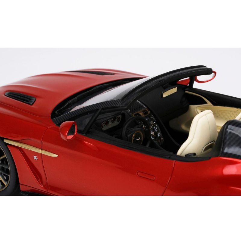 Aston Martin Vanquish Zagato Speedster Lava Red Metallic 1/18 Model Car by Top Speed