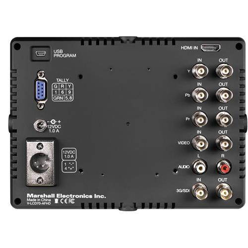 Marshall Electronics V-LCD70-AFHD 7" LED High Resolution Camera Top Monitor
