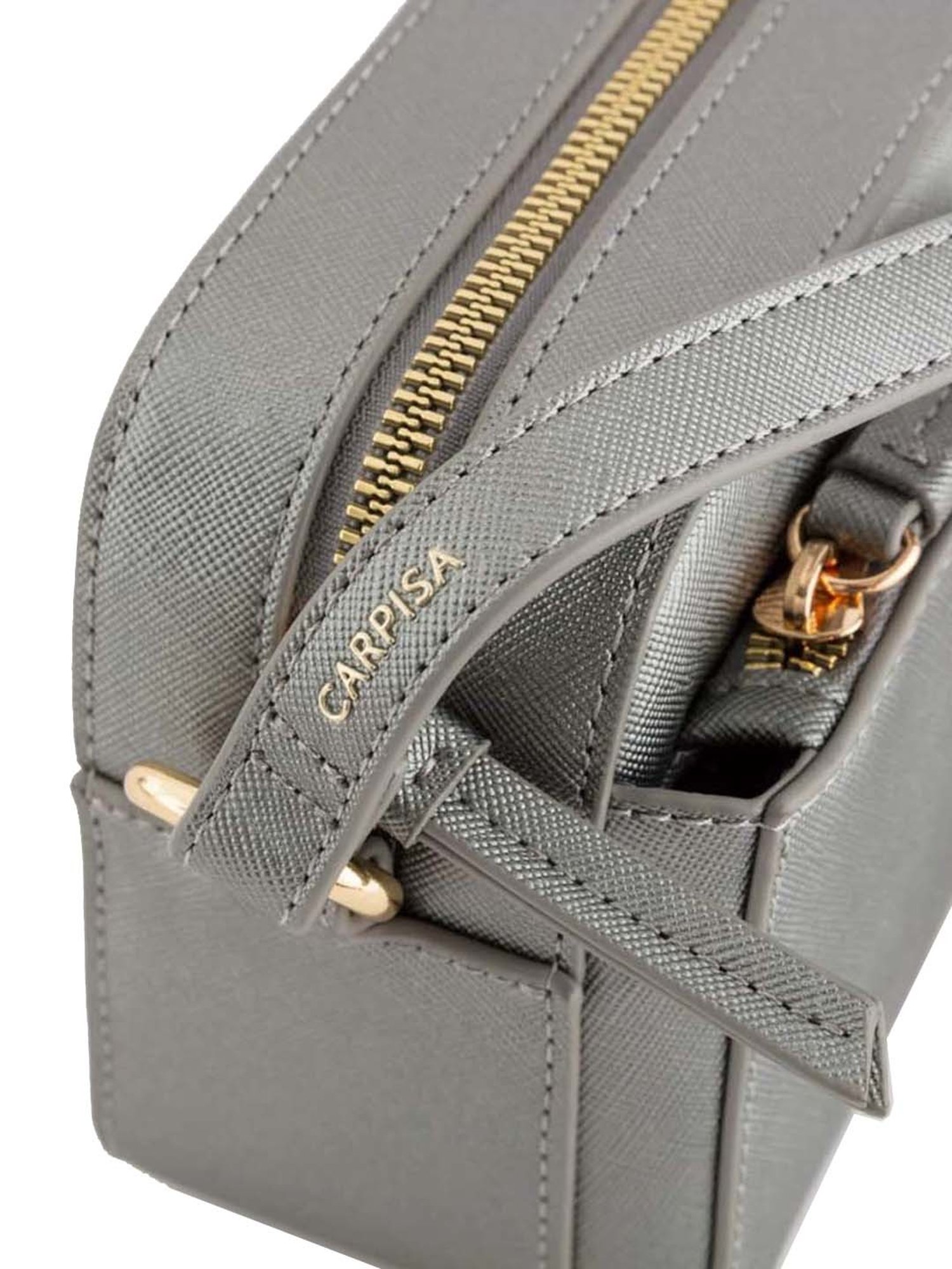 CARPISA Grey Solid Medium Sling Handbag