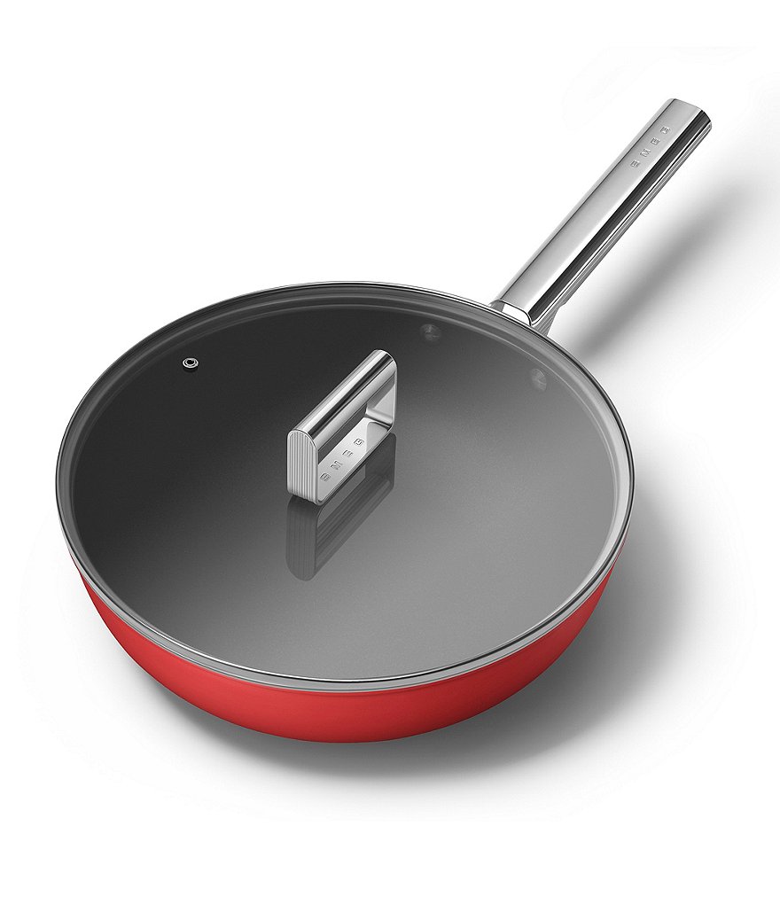 Smeg 50s Retro Style Nonstick 12#double; Wok Pan