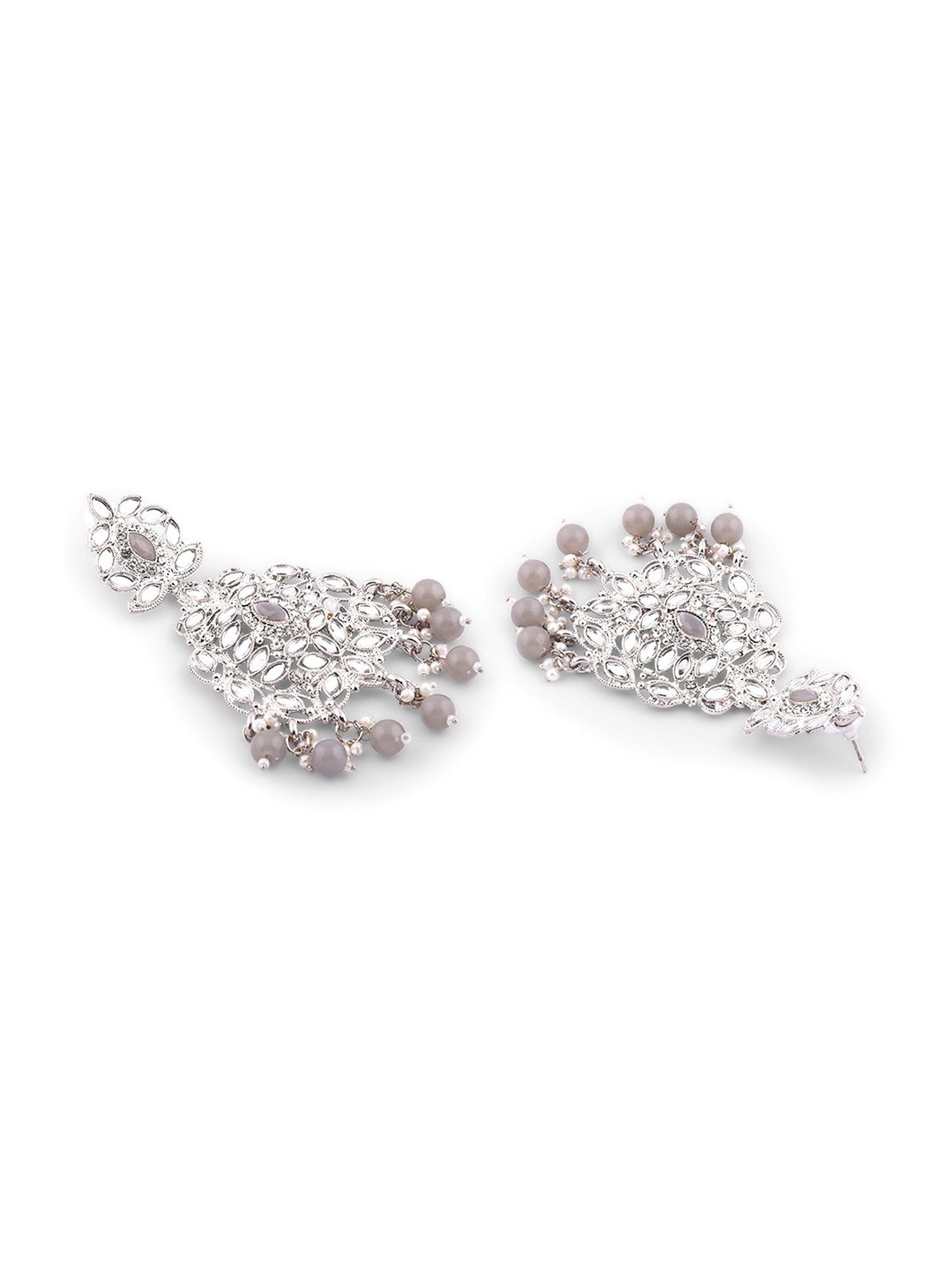Fida Ethnic Indian Grey Jewellery Set