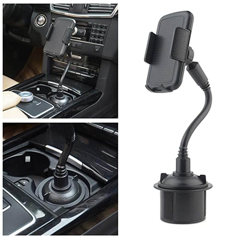 Cup Holder Phone Mount, Flexible Extra Long 8" Neck Cell Phone Holder for Most Smartphones iPhone X / 8/8+ / 7/7 Plus / 6/6+, Samsung