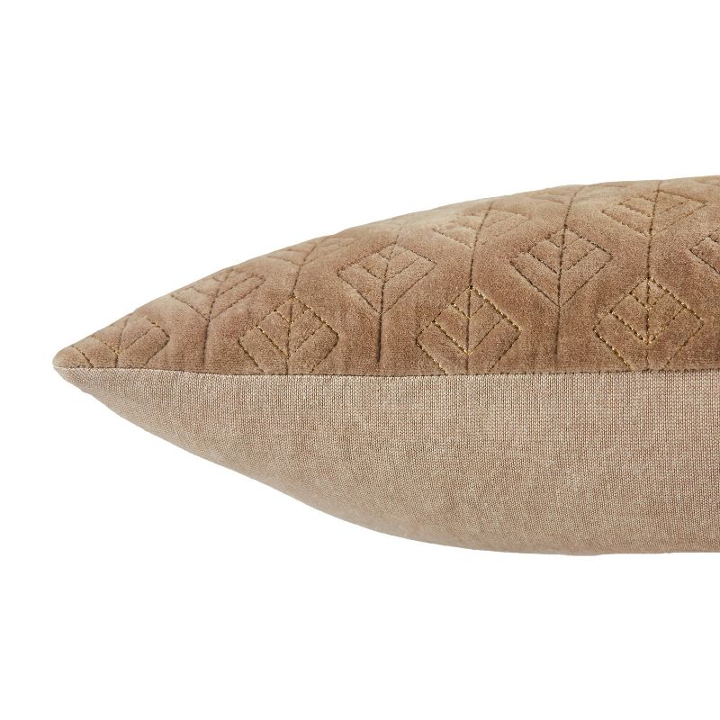 13&#34;x21&#34; Oversize Dakon Trellis Poly Filled Lumbar Throw Pillow Beige - Jaipur Living