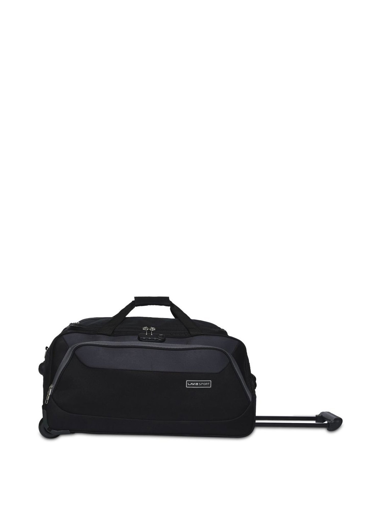 Lavie Sport 65 cms Anti-theft Sage Wheel Duffle Bag  | Duffle Bag (Black)