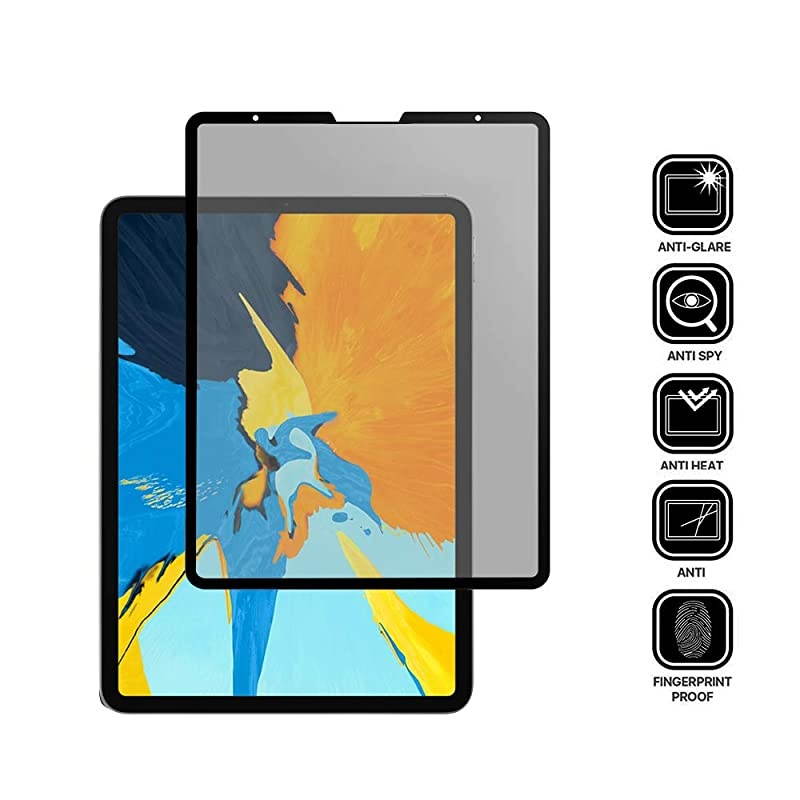 iPad Pro 129 Fully Removable Privacy Screen Protector Filter AntiSpy AntiGlare Filter Compatible with Apple PencilLandscape Privacy Fully Washable Privacy Filter for ipad pro 129 20202018