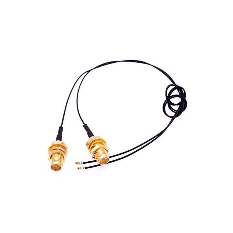 2Pcs 19cm U.FL iPX4 to SMA Antenna Connector (RP-SMA Female) iPEX4 MHF4 WiFi Pigtail Cable for M2 NGFF WLAN Card AX201 AX200 9560 9260 8265 8260 7265 7260