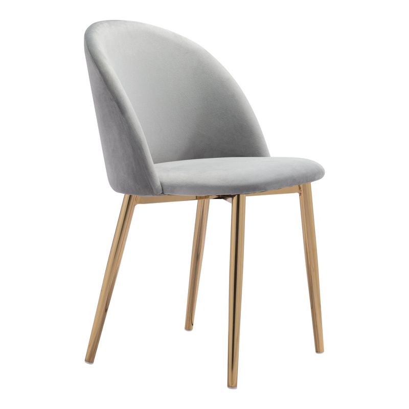 Set of 2 Grant Dining Chairs Gray - ZM Home