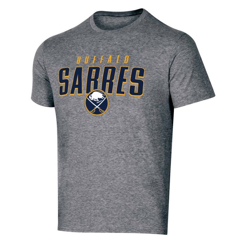 NHL Buffalo Sabres Men's Short Sleeve Heather T-Shirt - S