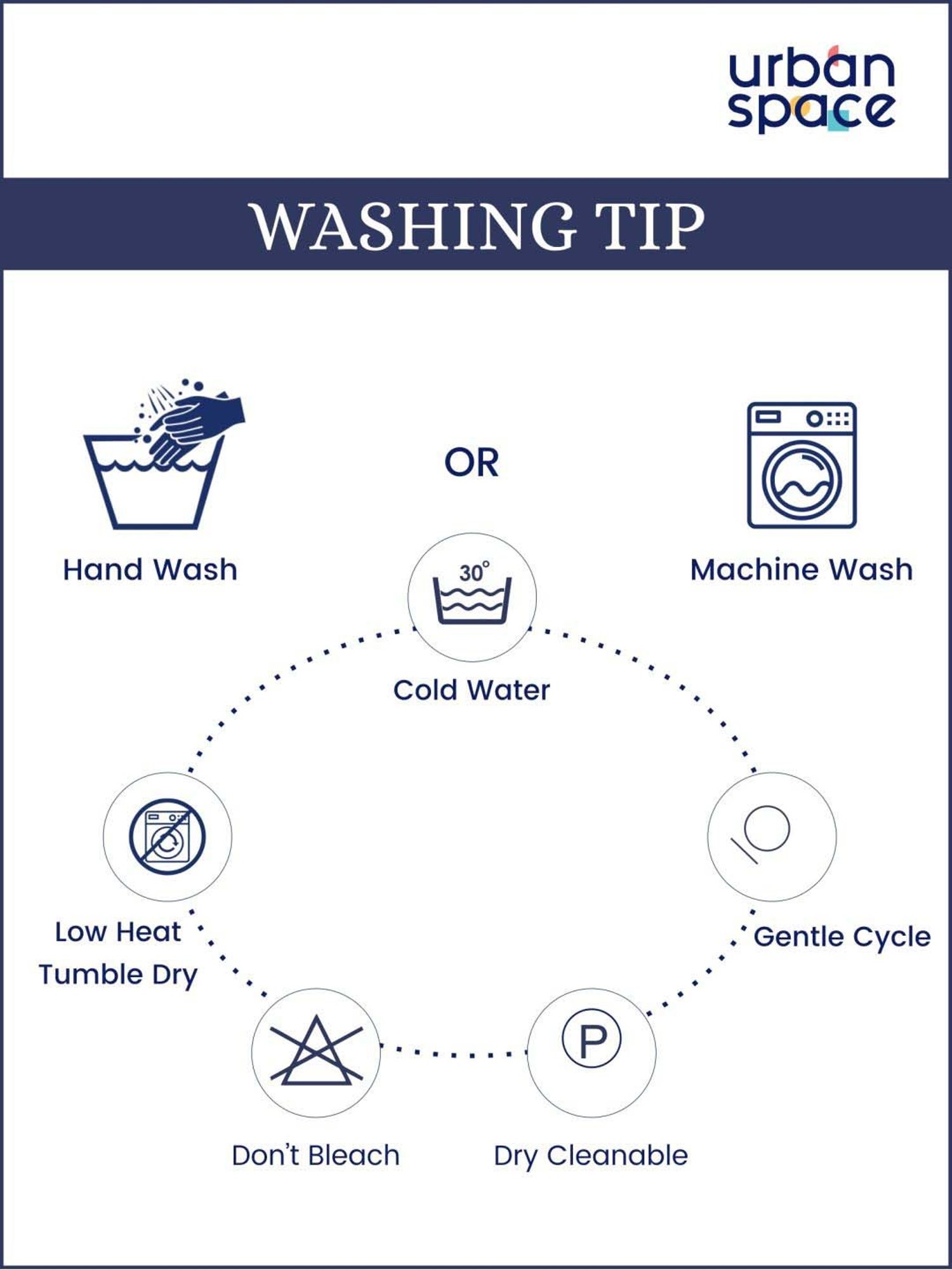 Urban Space Mustard & White Cotton 7 Ft. Door Curtain With Rings - Set of 2