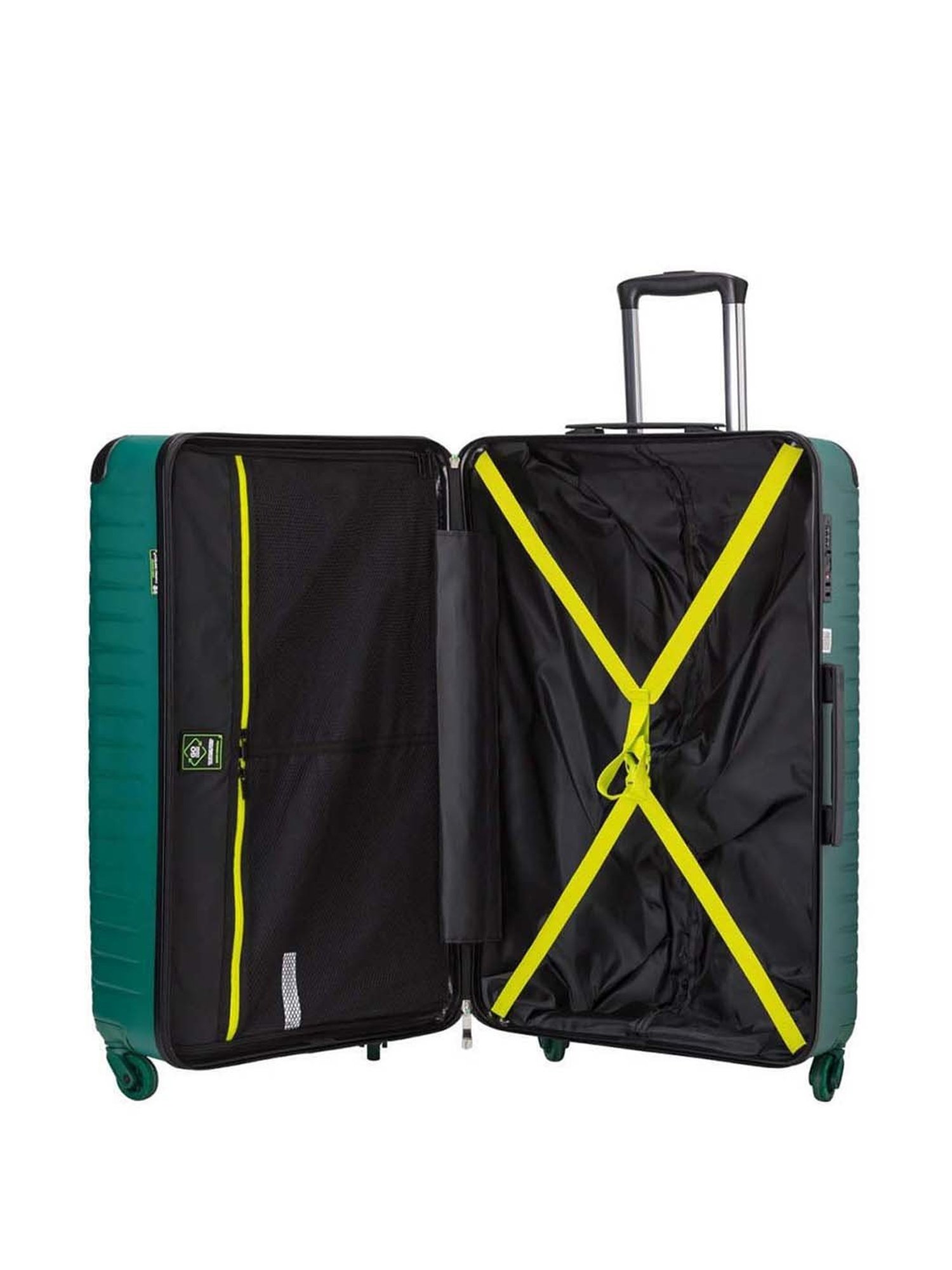 CARPISA 4 Wheel Green Large Hard Cabin Trolley - 47 cm