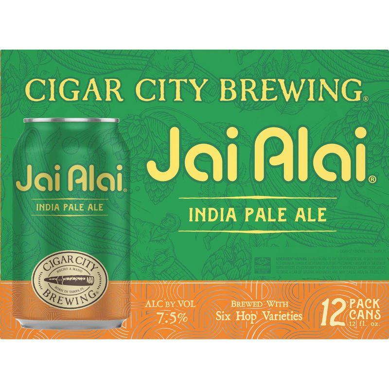 Cigar City Jai Alai IPA Beer - 12pk/12 fl oz Cans