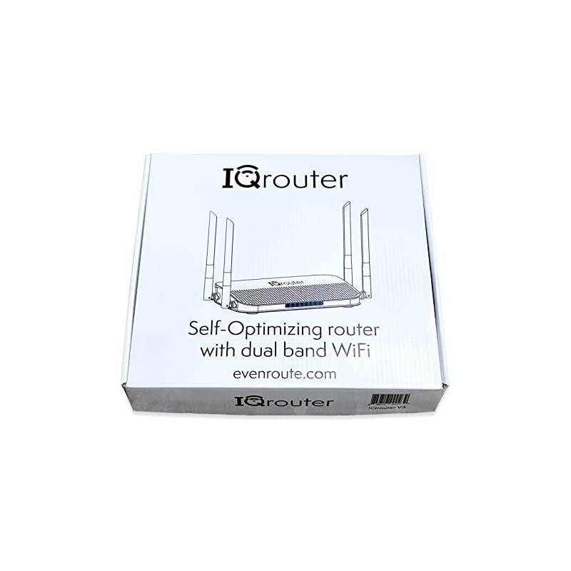 IQRV3 Self-Optimizing Router with Dual Band WiFi adapts to Your line for Improved Quality