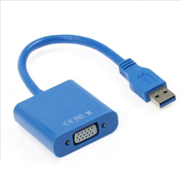 USB 3.0 to VGA Adapter External Video Card Multi Display Converter for Win 7/8/10 Desktop Laptop PC Monitor Projector