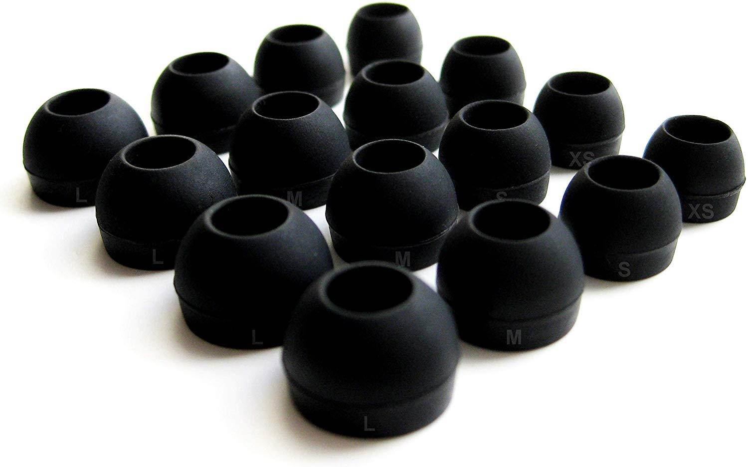 16pcs (B-4sz) Replacement Earbuds Eartips Adapters Compatible with Linklike Fly 9 Sport Quad Drivers Earphones Headphones