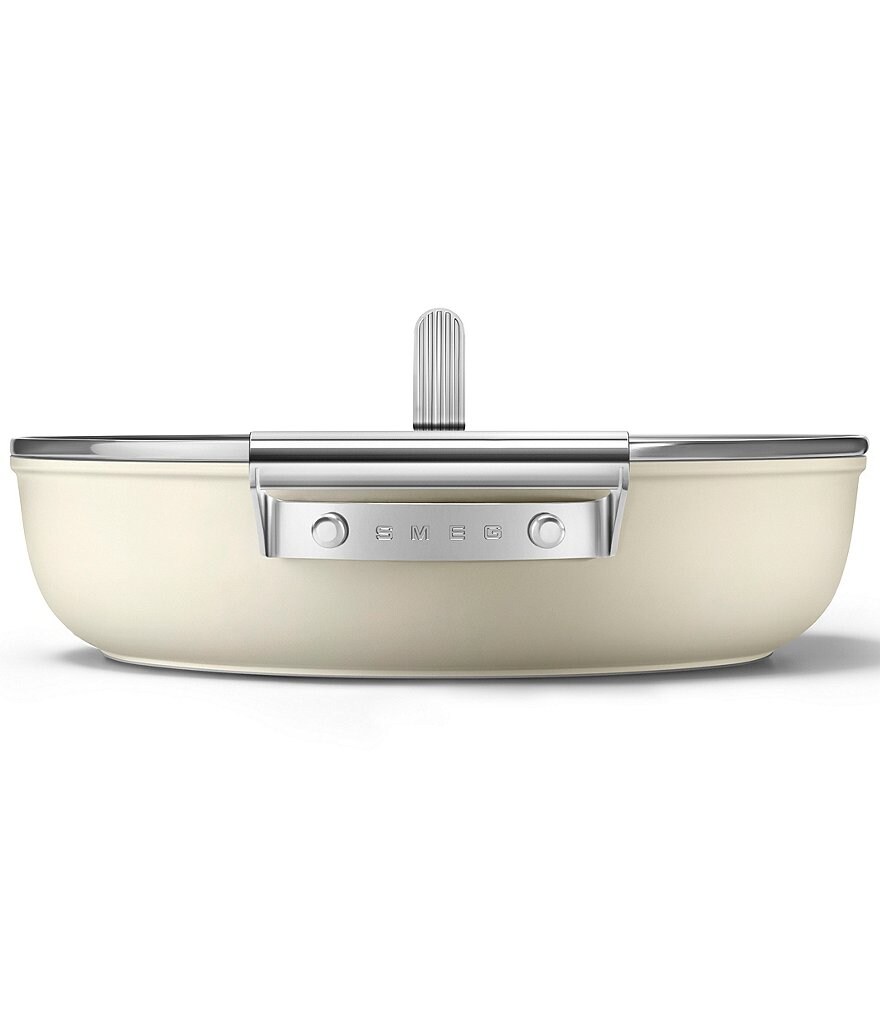 Smeg 50's Retro Style Nonstick 4-Quart Covered Saute and Brasier Pan