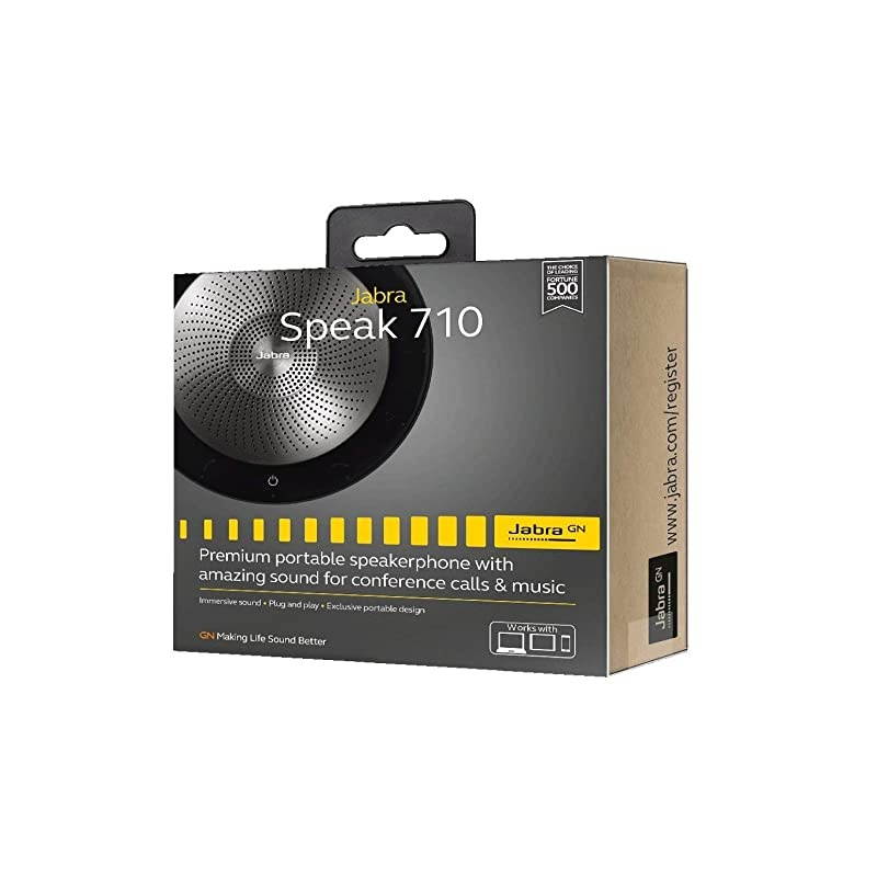 Speak 710 Wireless Bluetooth Speaker for Softphone and Mobile Phone - Android & Apple Compatible - MS Optimized (Renewed)