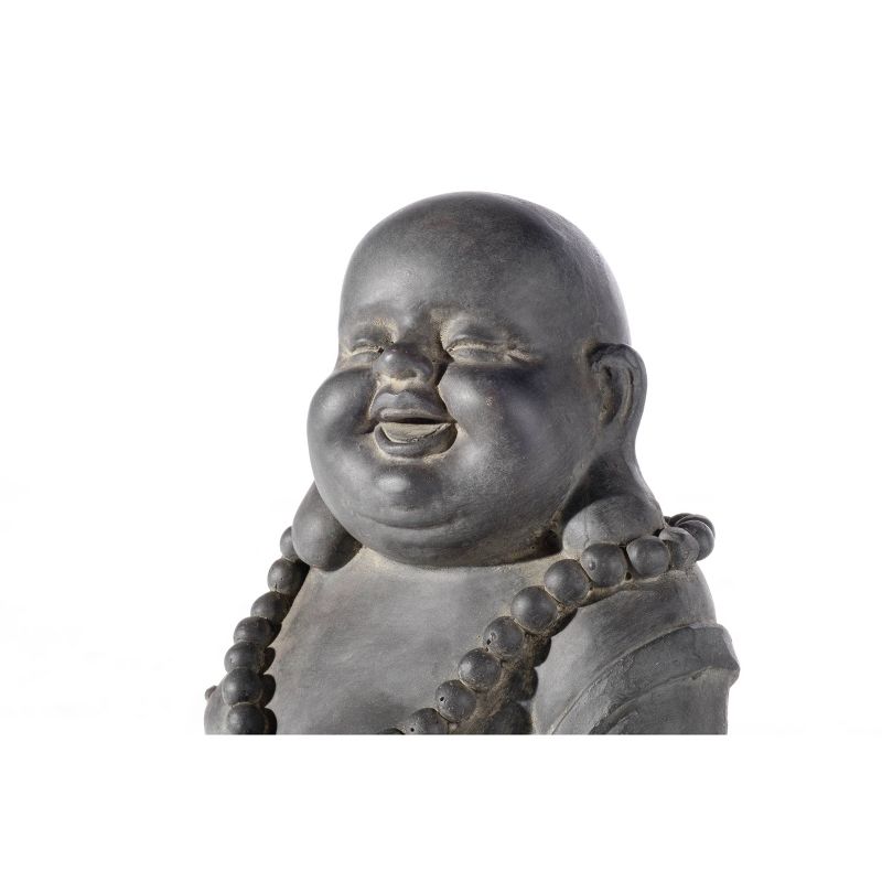 9.75&#34; Indoor/Outdoor Resin Buddha with Belly Statue Brown - Alfresco Home LLC