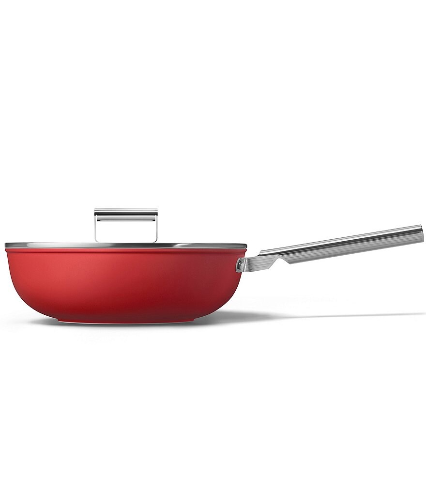 Smeg 50s Retro Style Nonstick 12#double; Wok Pan