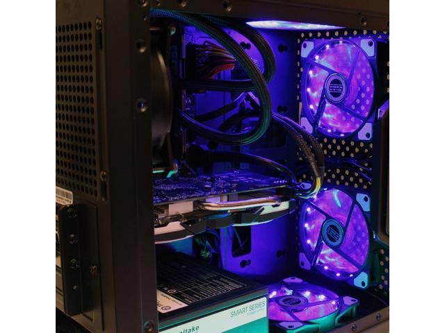 Custom PRC Ryzen Gaming PC AMD Ryzen 3 1300X 3.5GHz Quad-Core 16GB Crucial Ballistix DDR4 AMD Radeon RX 570 8GB GDDR5 HDMI VR Ready 500GB m.2 SSD 1TB HD 1200 Mbps 802.11ac WiFi LG DVDRW Windows 10 Pro