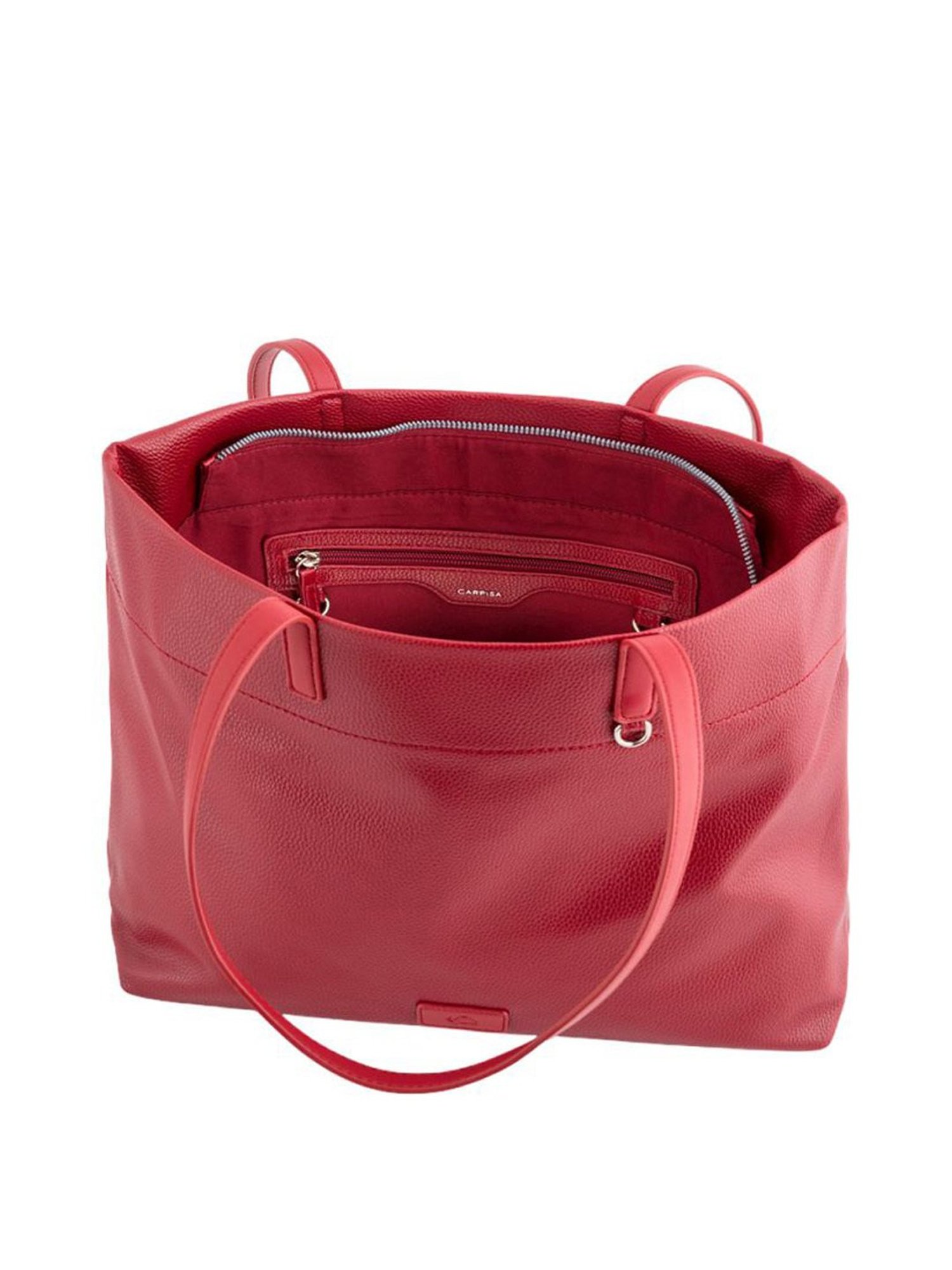 Carpisa Penny Ruby Faux Leather Solid Tote Handbag