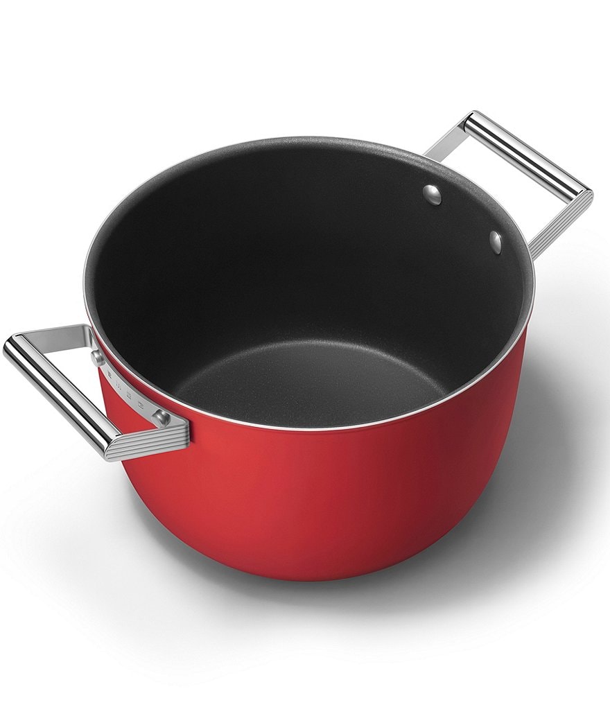 Smeg 50s Retro Style Nonstick 8-Quart Casserole w/Lid