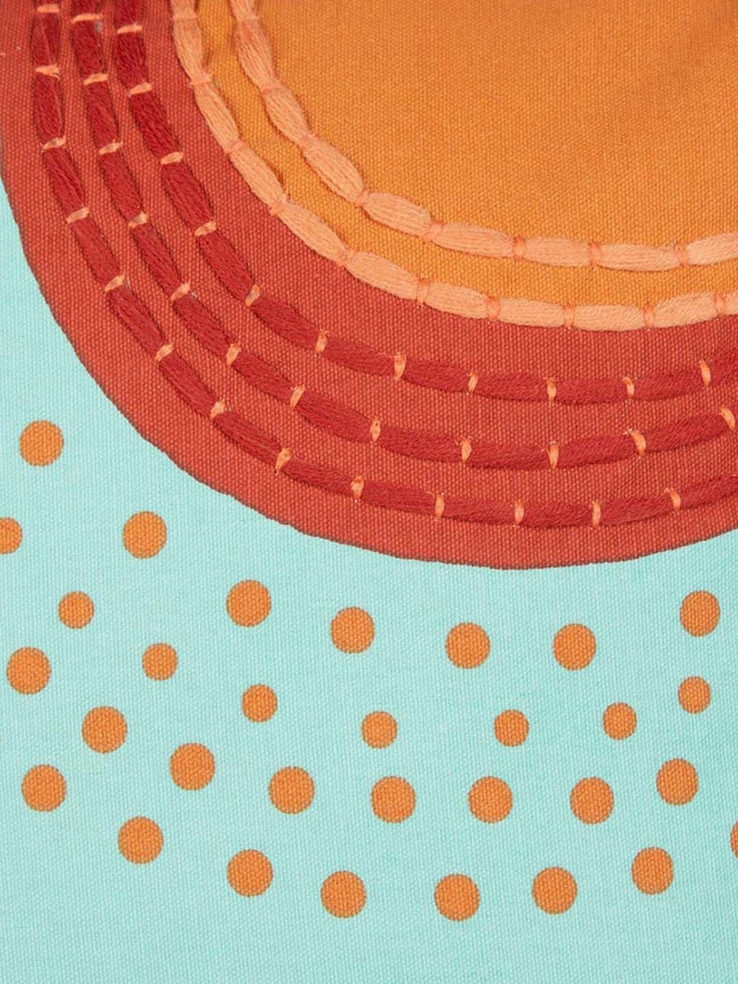 Fabindia Natkhat Blue Cotton Kids Cushion Cover