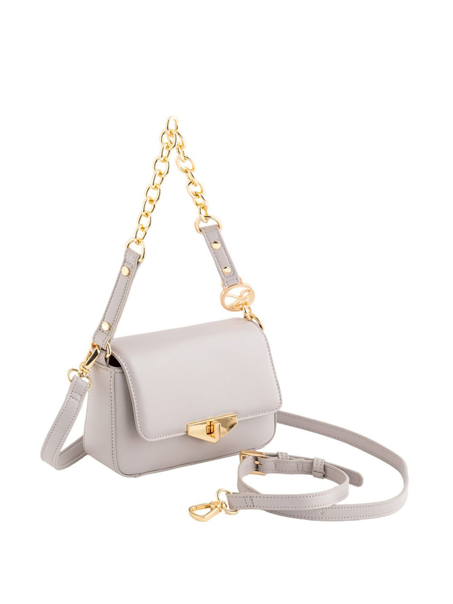 Carpisa Grace Pearl Faux Leather Solid Sling Handbag