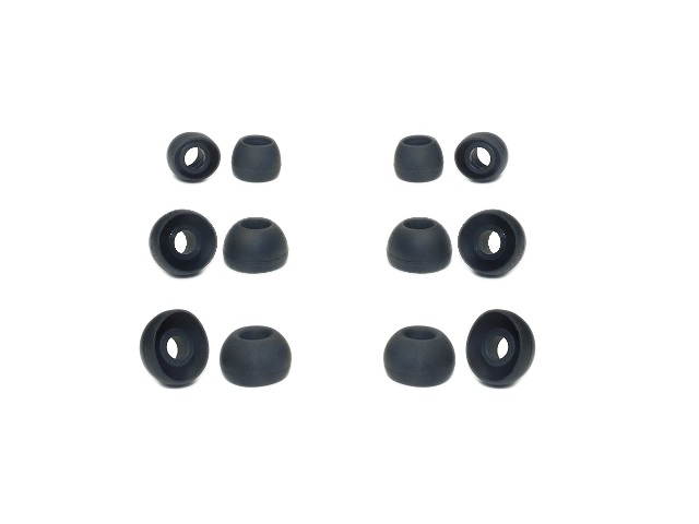 Skullcandy ear tips replacement parts; replacement ear tips for Skullcandy ear gels - 6 pairs, small