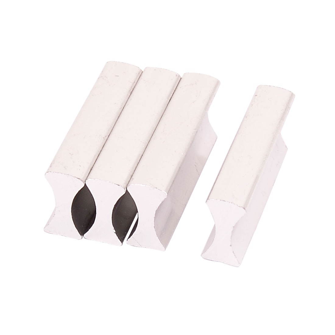 Unique Bargains 4 Pcs 32mm Hole Center Knob Drawer Knobs Dresser Pull Handles Hardware 39mm Long