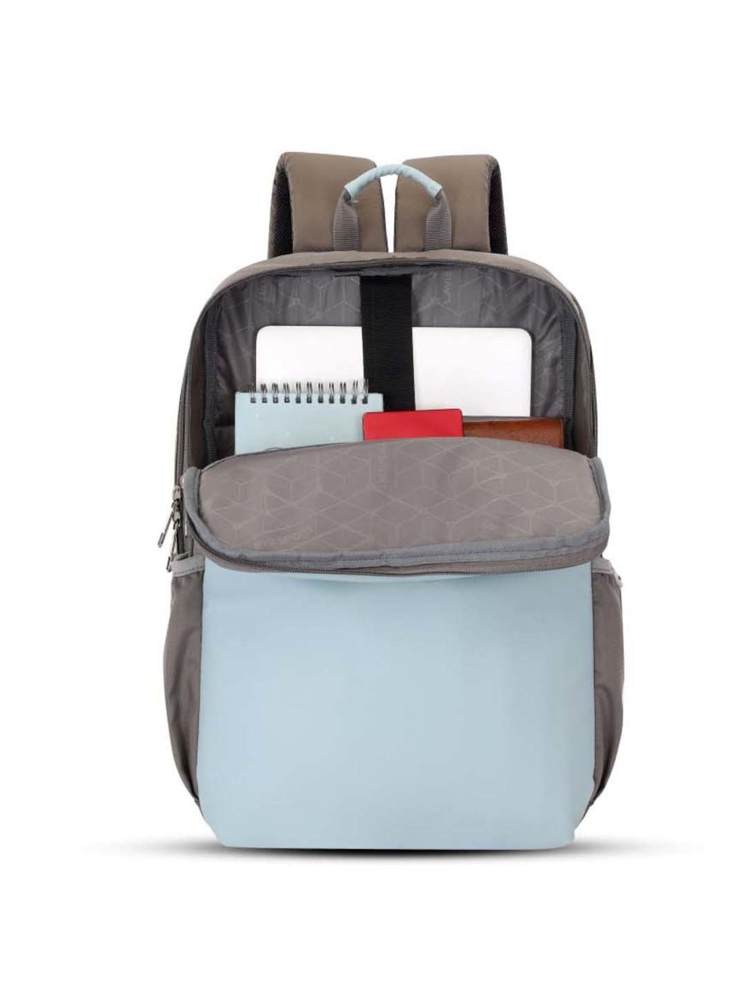 LAVIE SPORT Blue & Grey Solid Laptop Backpack
